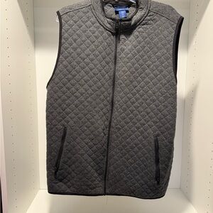 Men's Charcoal Quilted Vest